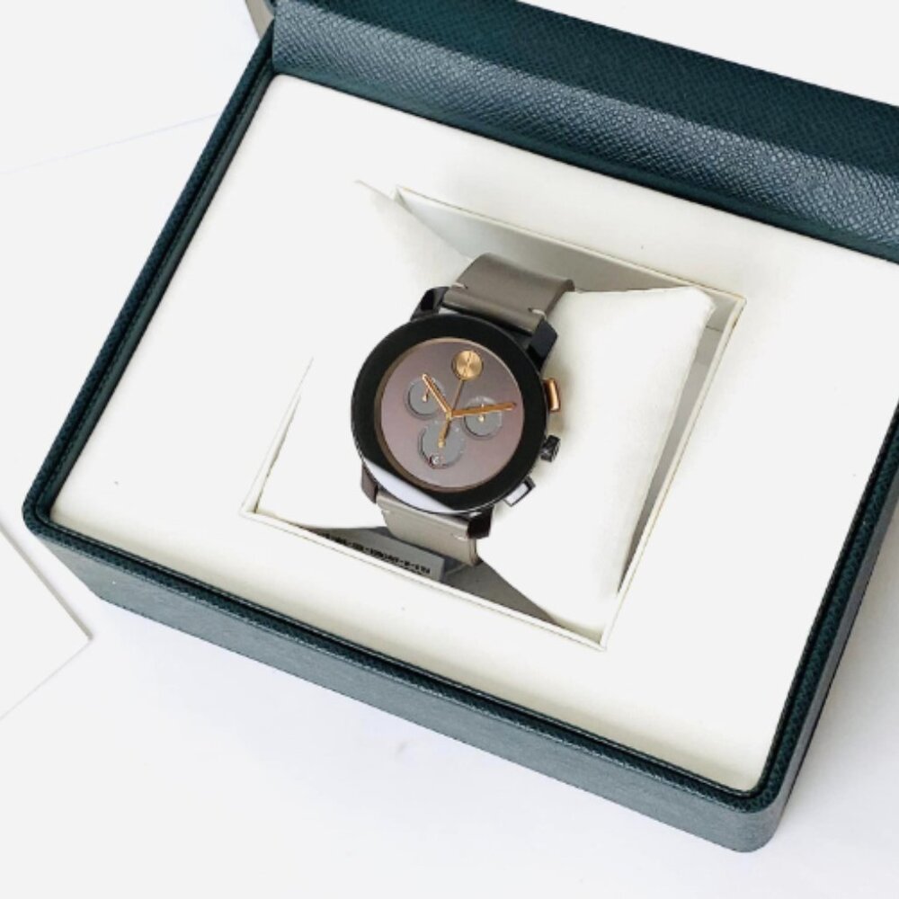 Movado Men's Brown Polished Dial Watch